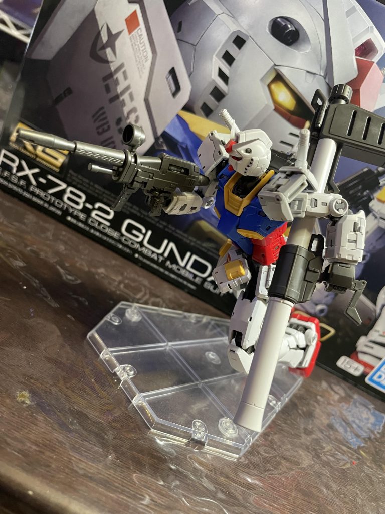 RG ガンダム Ver2.0 素組み–4枚目/制作者：KazuMafuyu