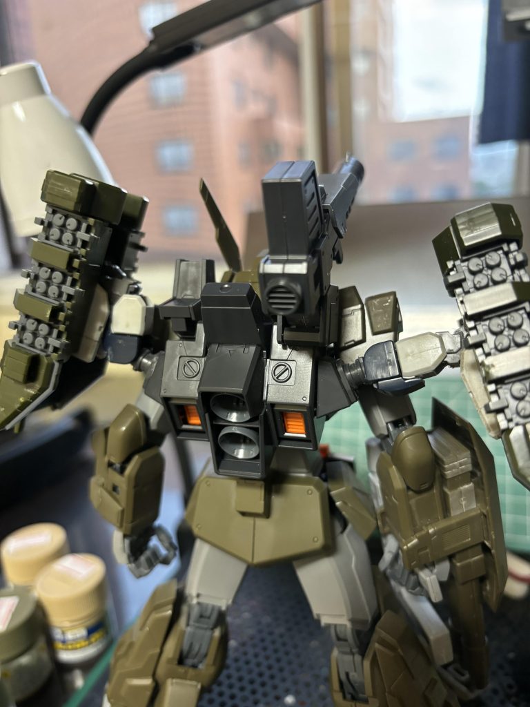 ジャンクRGマークIIから腕をとりあえず付けてみたらまさかのコンテナとジャストフィットw