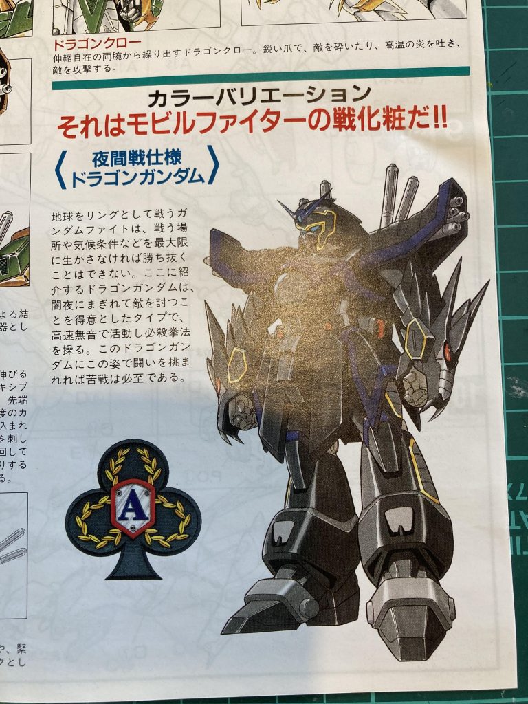 最初、このイラスト通りで塗装したのですが、ちょっと地味過ぎて好みじゃなかったので、ブルーを追加してアレンジしました。