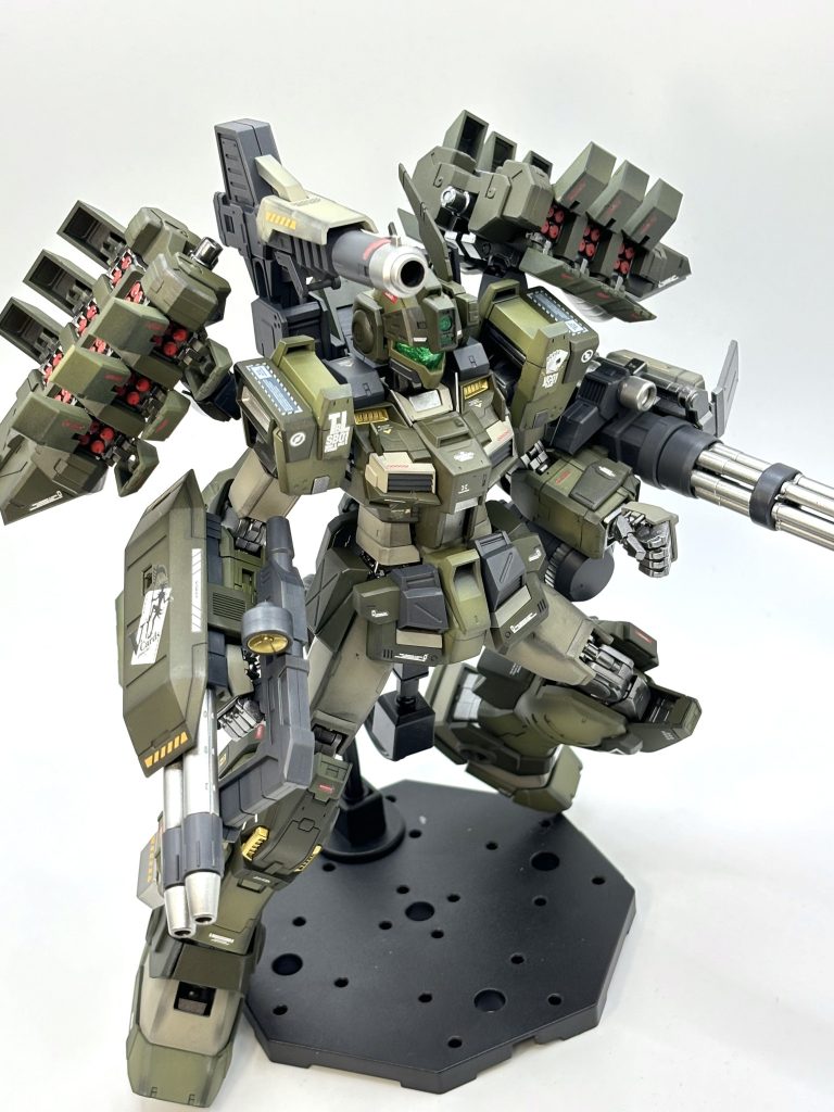 コンテナのアームはRGマークIIの腕をつかったので、フレキシブルに稼働！誘導ミサイルフルオープン！！