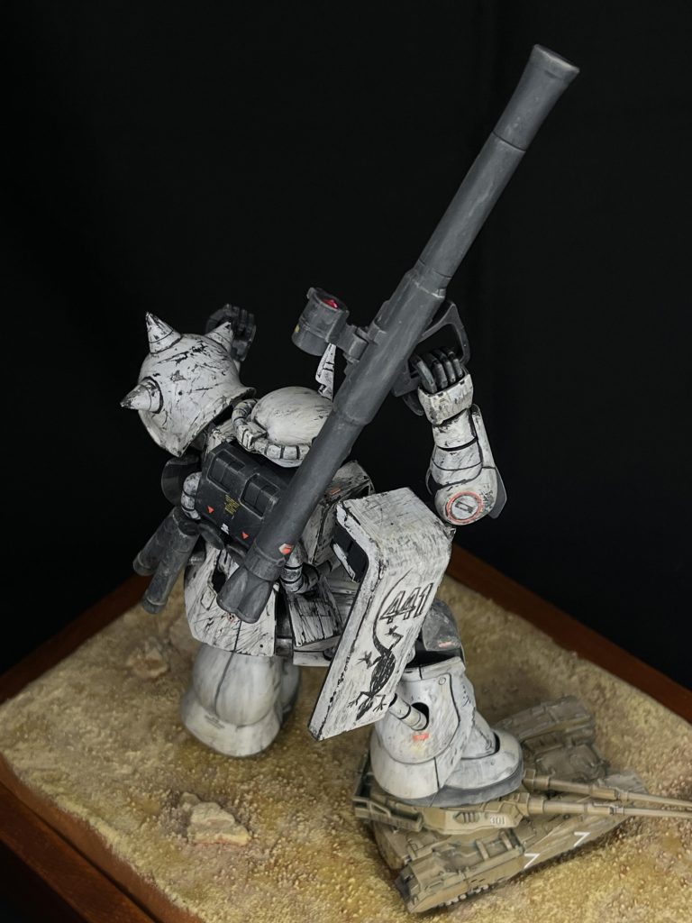 ホワイトオーガーと61式戦車（ビネット風）–7枚目/制作者：陸ガメのリク