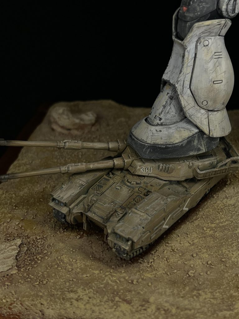 ホワイトオーガーと61式戦車（ビネット風）–5枚目/制作者：陸ガメのリク