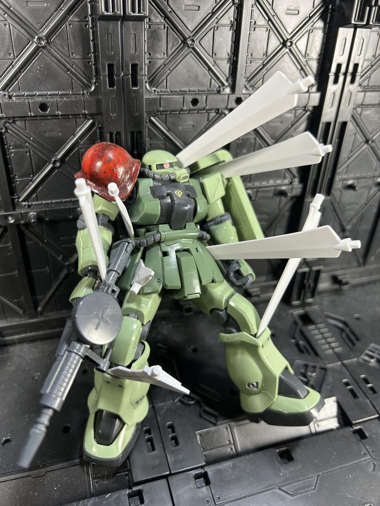 脚部に装備してある2基で8本分ドラグーンが襲いかかる