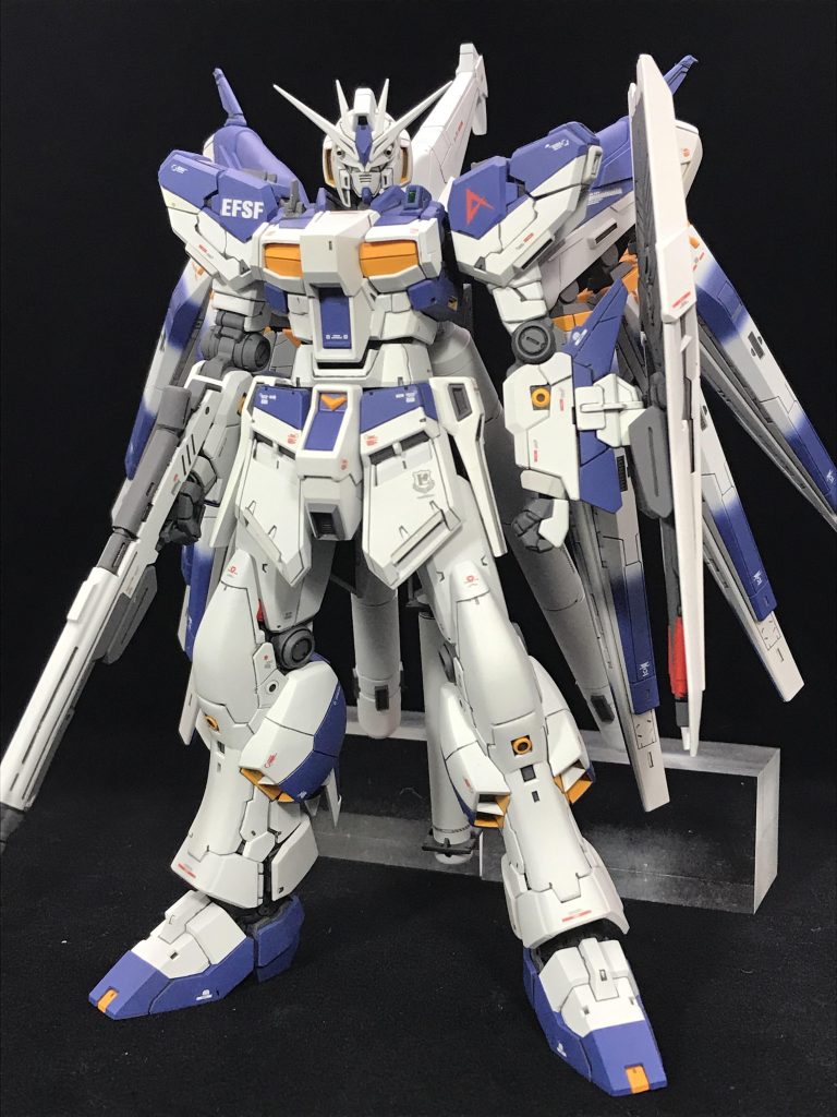 RG Hi-νガンダム／HWS装備–2枚目/制作者：@ykobari0426