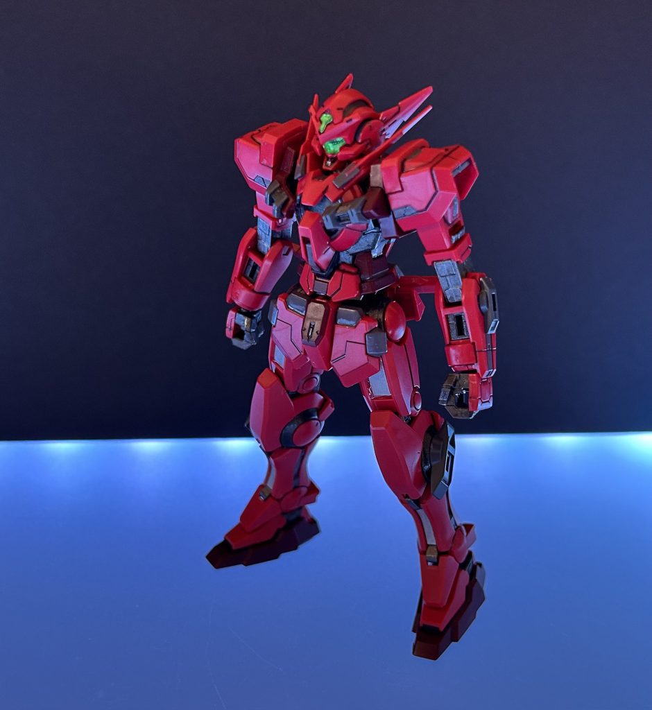 フレーム部はアクリジョン赤鉄色で塗装