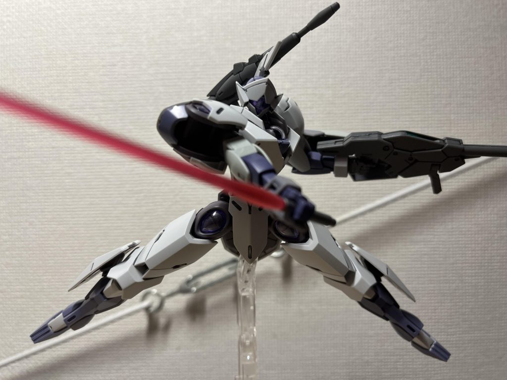 おまけミカエリス制式型。対エアリアル想定だから劇中武装だったという妄想で、本来はこうなるはずだったみたいな?ということで終わりです。この後の投稿でミカエリスの武装テストバージョンのハインドリーもやってみましたので、よければご覧下さい。それじゃあ。。