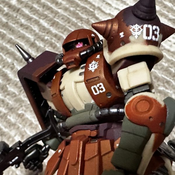 初めてのマスキング塗装！ 高機動型ザク 地上用 サンホ機