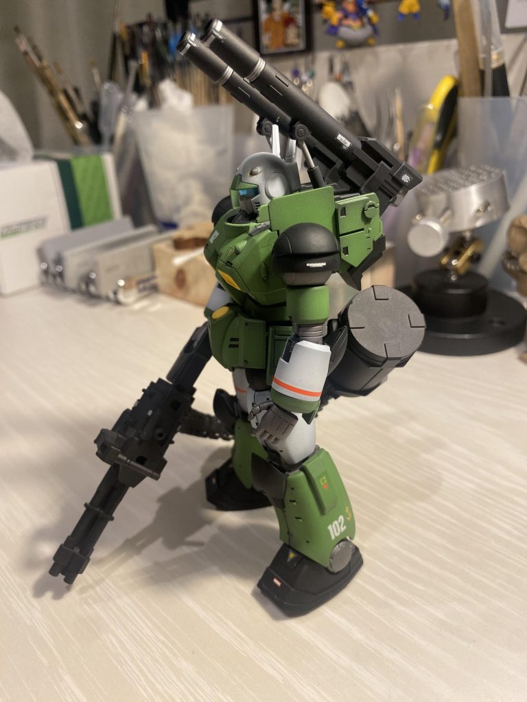 コトブキヤのガトリングを持たせて重装風にしてみました🐥