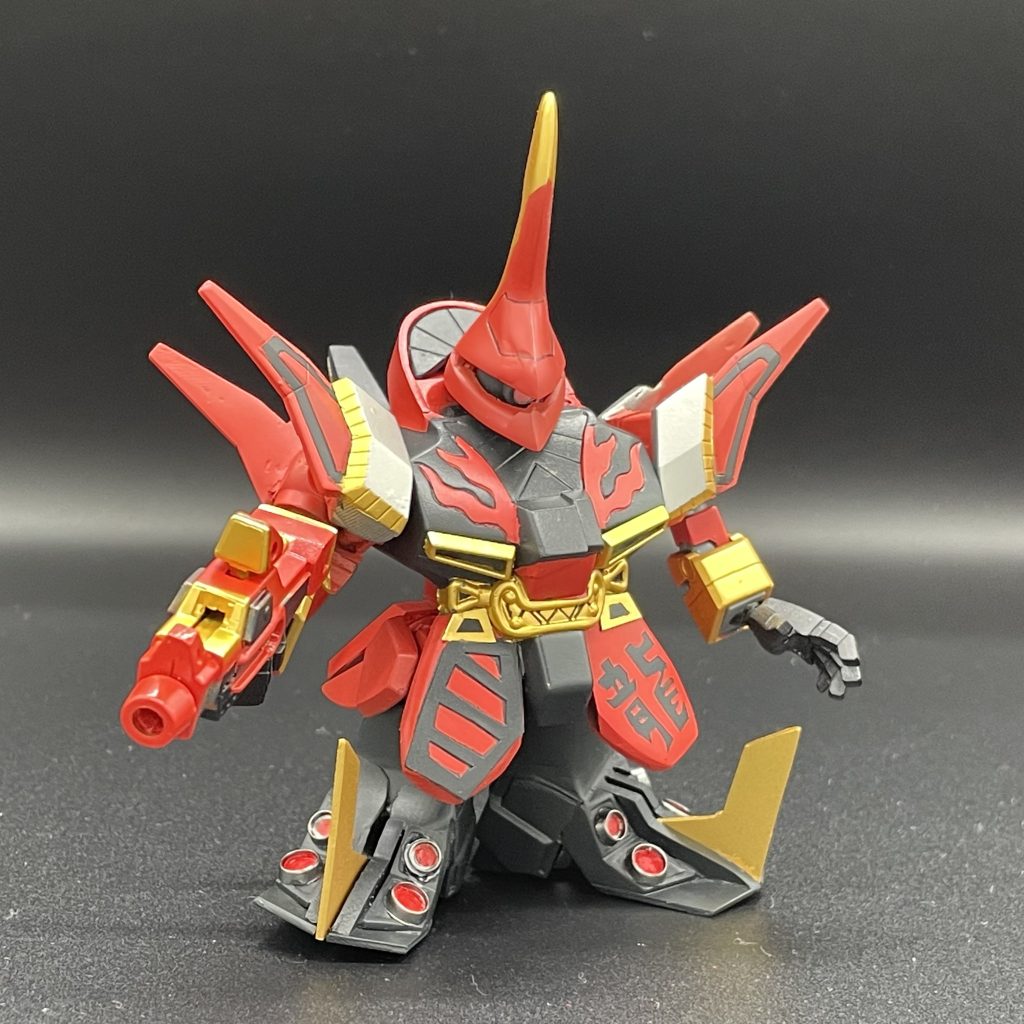 龍将足の大型化、腕をLGBB武者頑駄無のものに変えました。