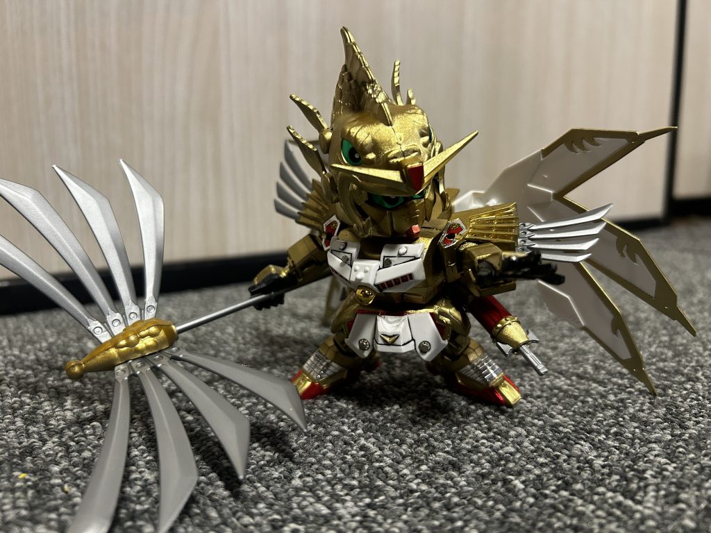 アーマー制作過程倒れへん様に羽を反対につけたけど、これでもよくね？