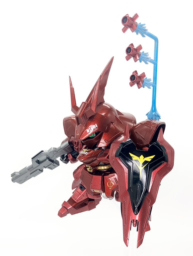 ファンネル射出パーツも付いててボリュームあるのに手軽に組めてカッコいい＝最高✨