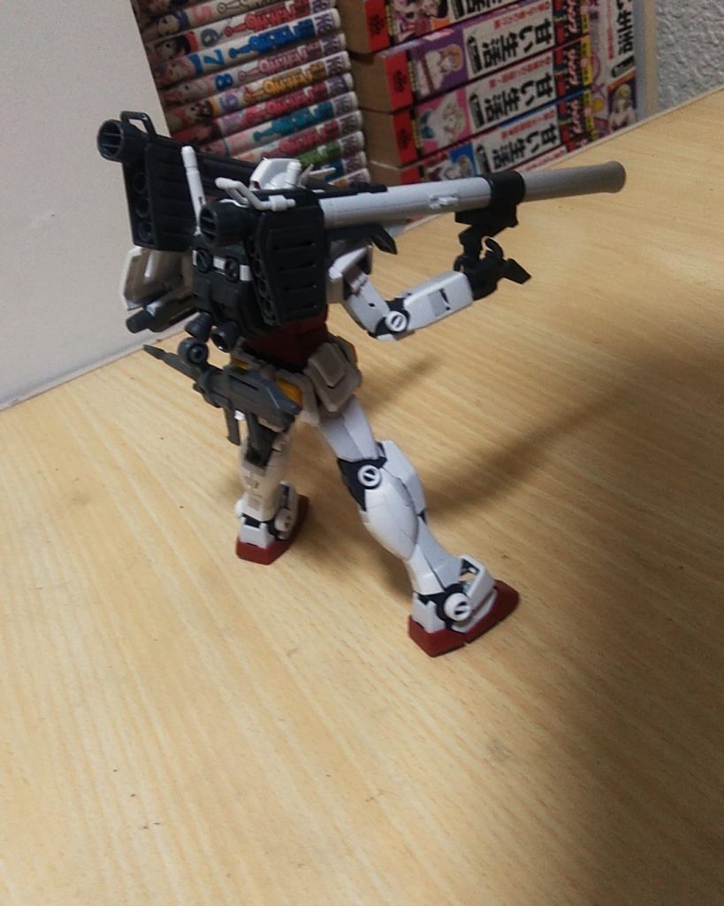 ＨＧから　拝借したビームライフルとバズーカーを併せての最終決戦仕様