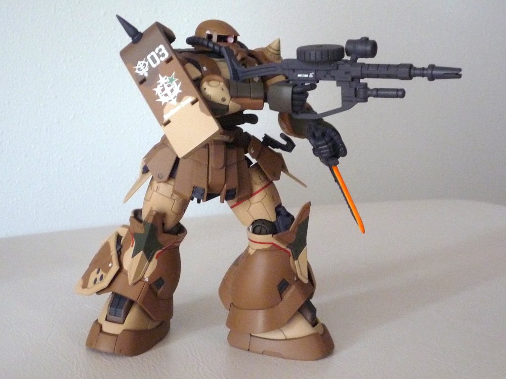 HG 高機動型ザク地上用（サンホ機）迷彩塗装仕上げ–6枚目/制作者：MT78