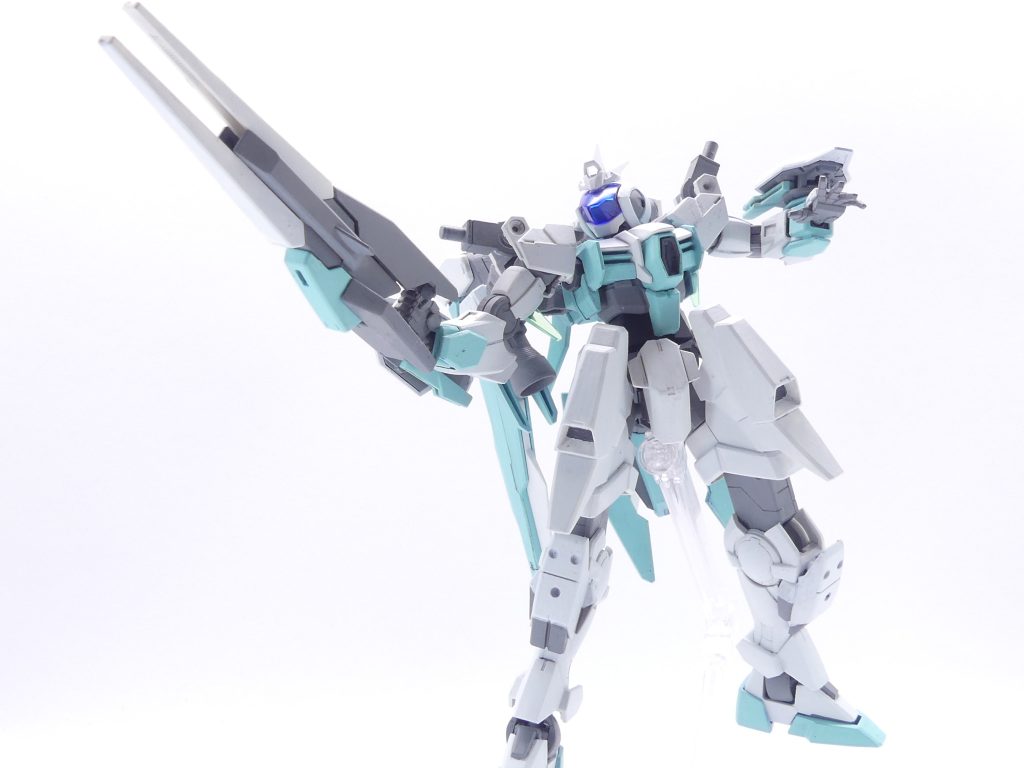 GNドッズライフル:バレル開放式のライフル。クランシェカスタムそのまま。ダゴンズ・ジョー:ダブルオーダイバーアークではGNダイダルキャノンの部分。エネルギーに関してGBNよりも緩い設定を持っているメタバースでは、戦場のエネルギーを取り込むことで戦闘時間・航続距離の向上が見込めるらしい。腰フロントアーマーもジェノアスからクラカスへ。