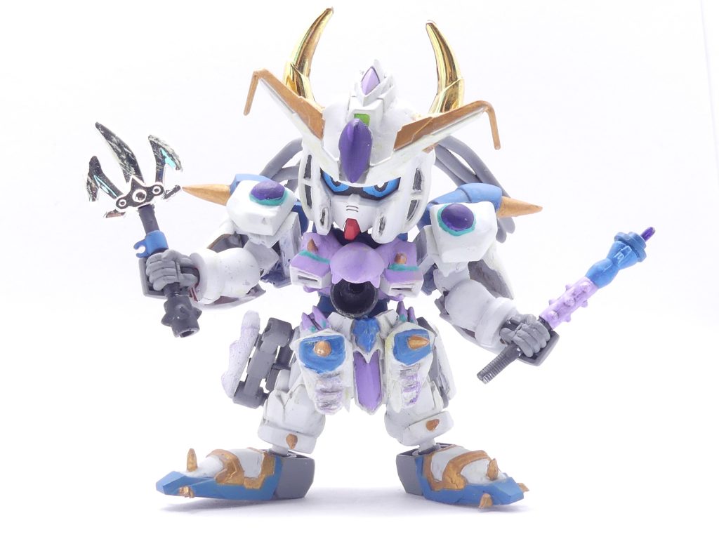 アシッドダガー・アシッドブレイカー：基本装備となるダガーと棍棒。合体させることも可能。武者冒流刀から。チェーンは使おうかと思いましたがこの時点で可動に干渉するのでやめました。ドラゴンフュージョンだとほとんど可動域が死にます･･･