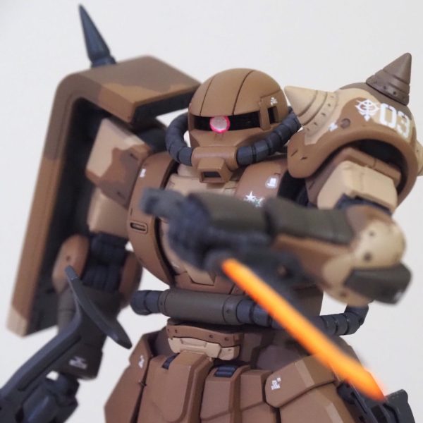 HG 高機動型ザク地上用（サンホ機）迷彩塗装仕上げ