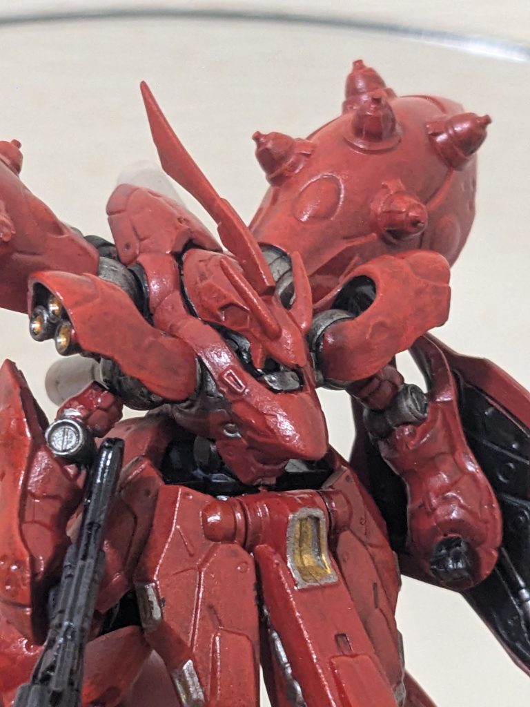 作ったのは結構前の事なので残っていませんが、アップにするとこんな感じです。トップコートはつやアリにしたのですが、つやナシの方が良かったかな。