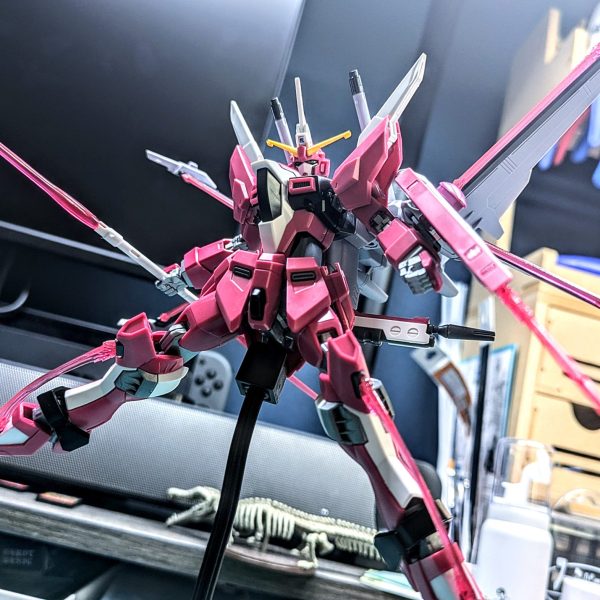 HGCE インフィニットジャスティス弐式パチ組完成