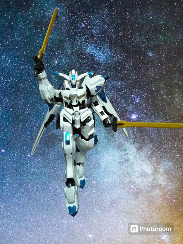 今回のバエルさんは、ヤフ〇クで定価近くで売っていたジャンクを購入しました。手に入れた時点で部分塗装にトップコートまでされており、これはこれで良いかと!