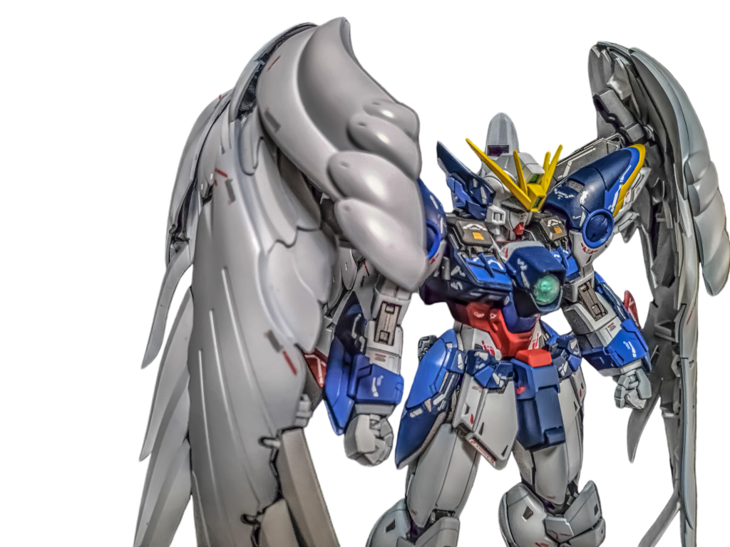 ピントが・・・撮り直したいけれどもうポーズ固めてディスプレイしてしまっているのでやり直せません・・・陰影がはっきり出るように塗り、撮影も光源と自分の影に気を付けながら行いました。