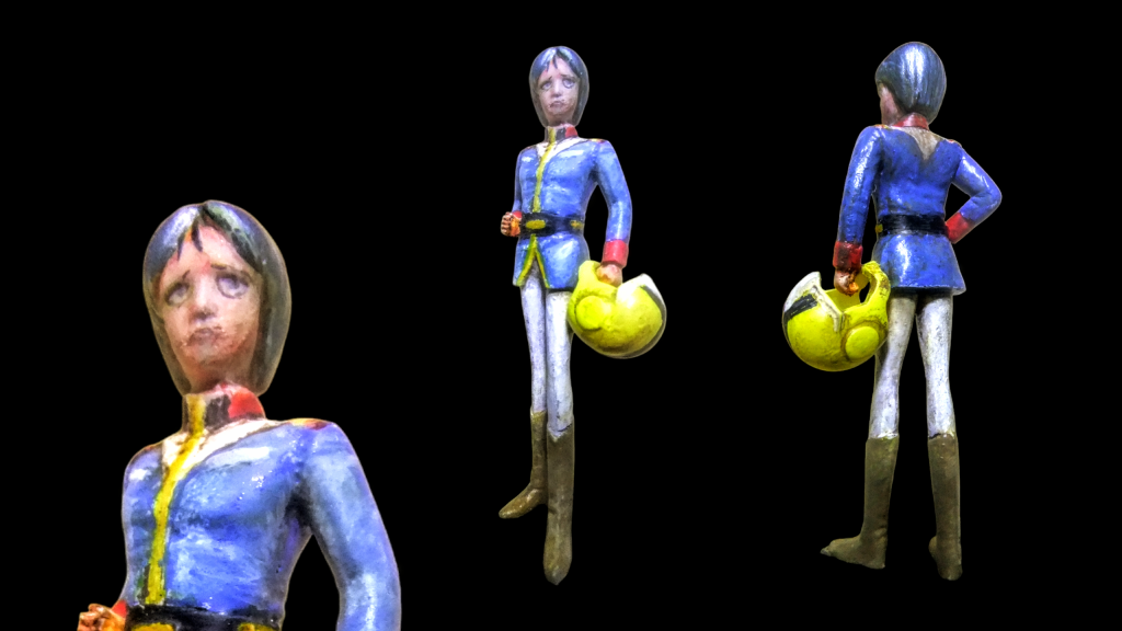 昨日のアップ画像はこんな感じで💦特に顔の表面が粗いのが分かると思います😁