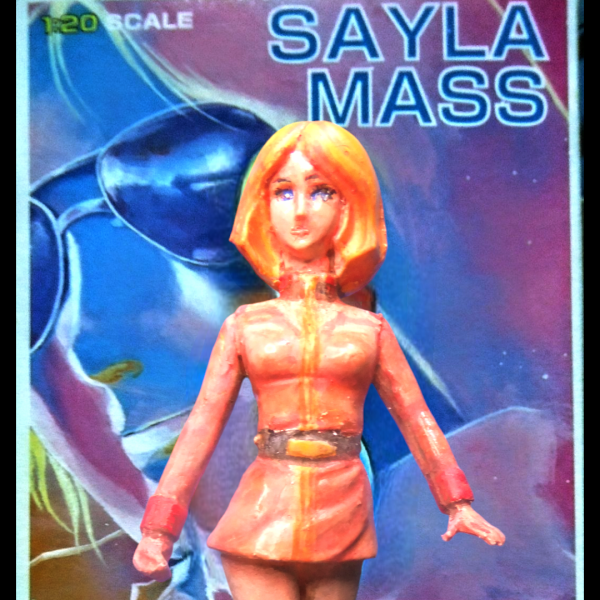 今回は旧キット　キャラコレ　セイラ・マスさん　ボックスアート再現デス😁