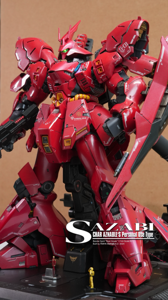 Frankly speaking, this RG kit was not my best work with couple of hiccups happened its building/painting and polishing process. But still I want to share this out because I spent many time during pandemic with this kit - and it helped me to explore and practise some new skills(esp. hand-painting and polishing parts!) Thank you!