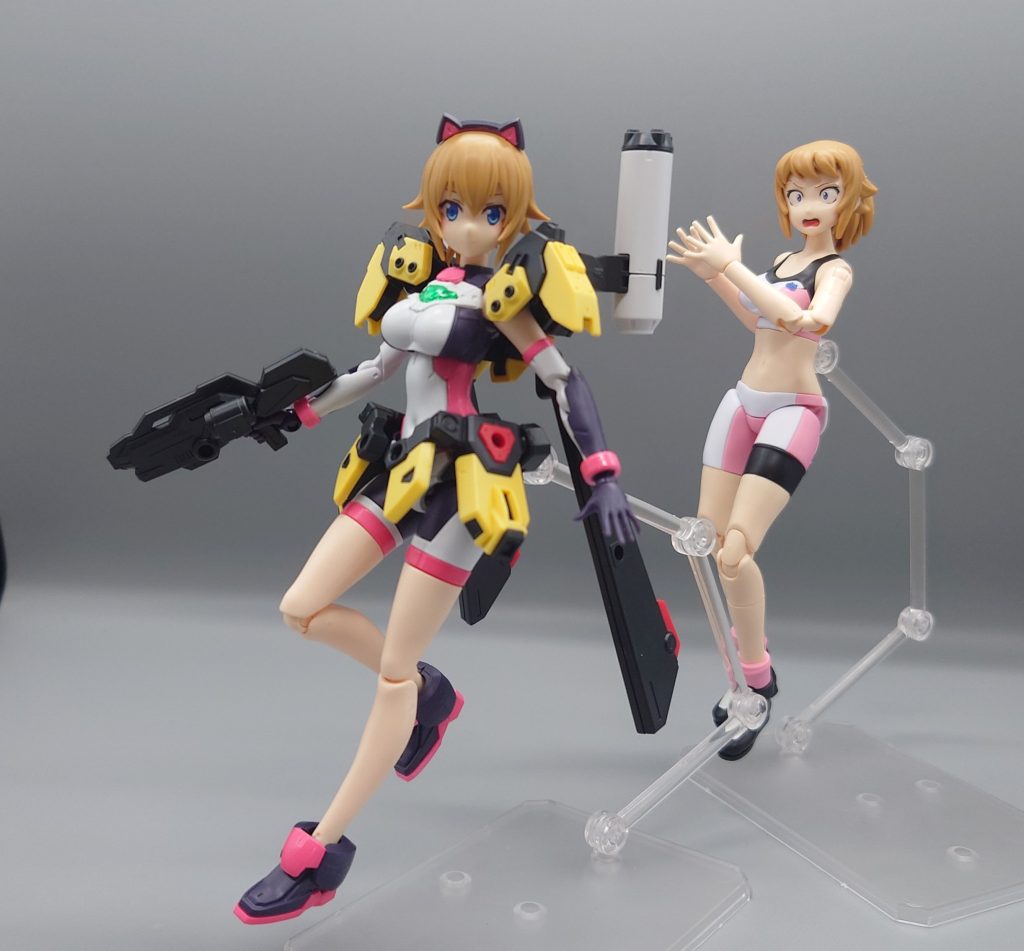 アーマー状態に驚く先輩