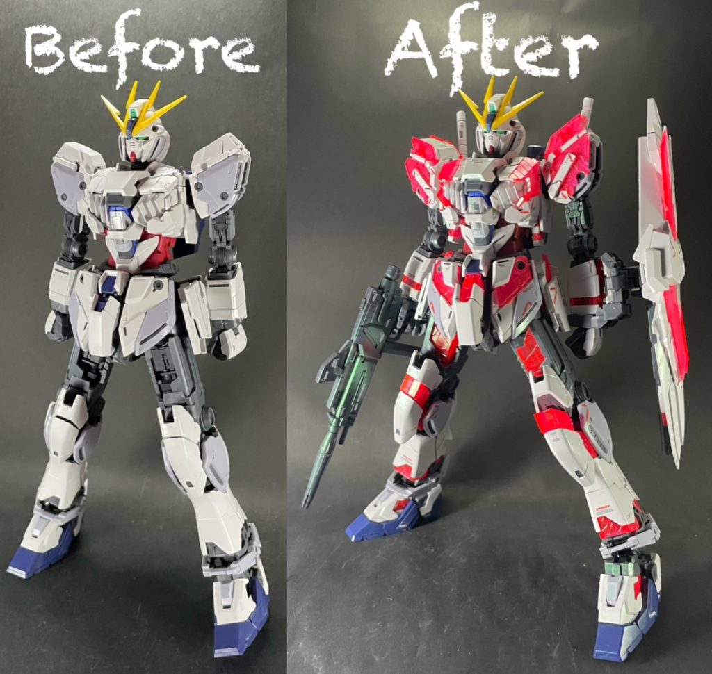 素組みとのビフォーアフター！C装備状態のビフォーの撮影忘れてました😱