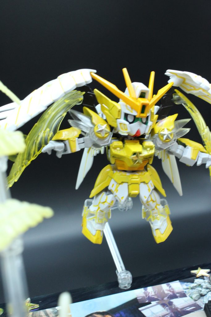 天川＝ミルキーウェイなので、星をイメージしたデコレーションをしています。ちなみに黄色部分の塗装は、天川れみ専用塗料のステライエローで塗装しています。