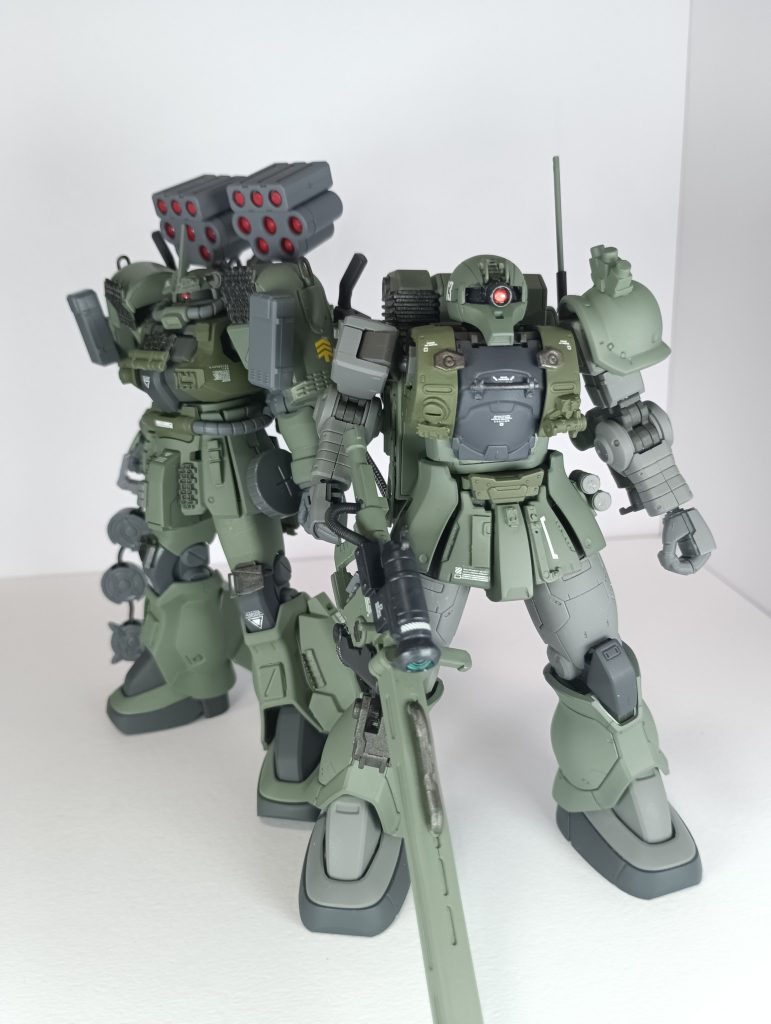 隊長機との2ショット。隊長機は何気に小改修を施していたりします。