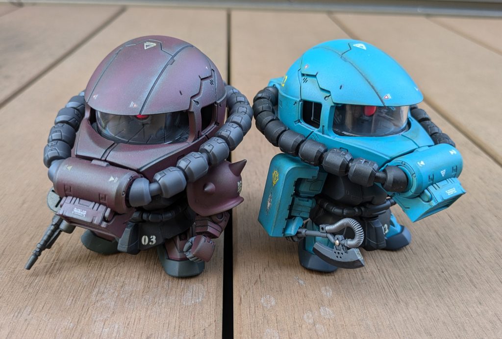 SD ザクII　F型　コンテナレッドVer.–2枚目/制作者：サンタ