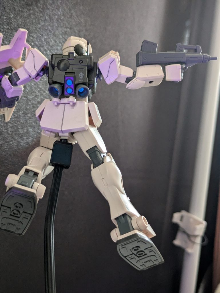 バーニアのところに蛍光塗料