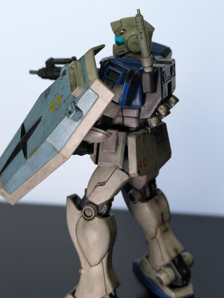 後ろ側。背面はあまりいじっていません。次の機会があればバックパックは改造してみたいです。