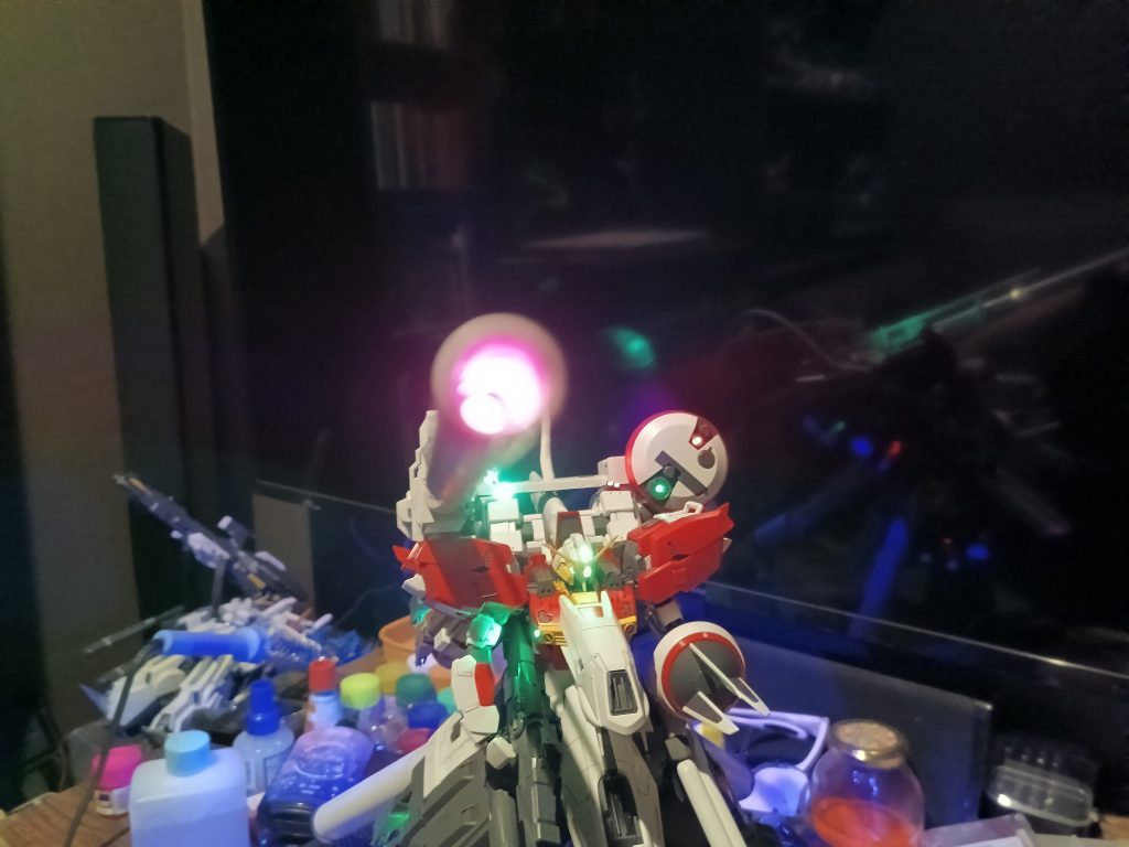 欲を言えばメガ粒子砲は可動軸が欲しかったなぁ💦