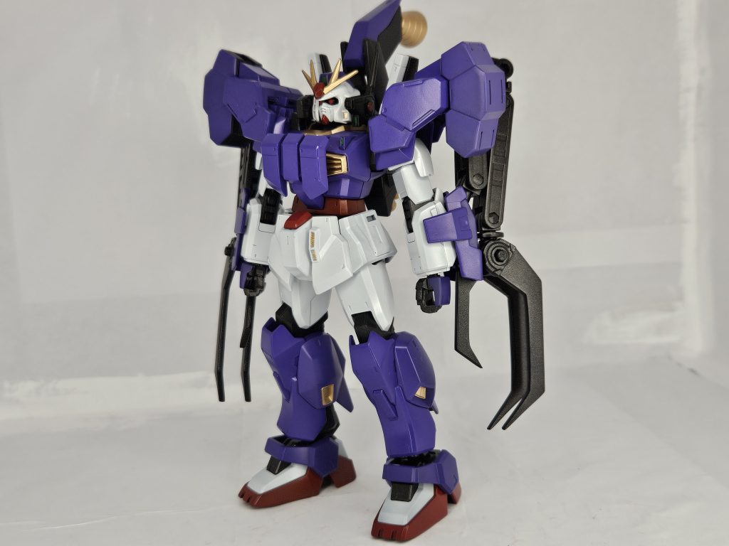 こちらが決戦使用じみた装備です旧HGのΖガンダムから持ってきた　　　　　ブースターにバーニアを張り付けて　　　ガンダムMK=IIのバックパックに装着しています