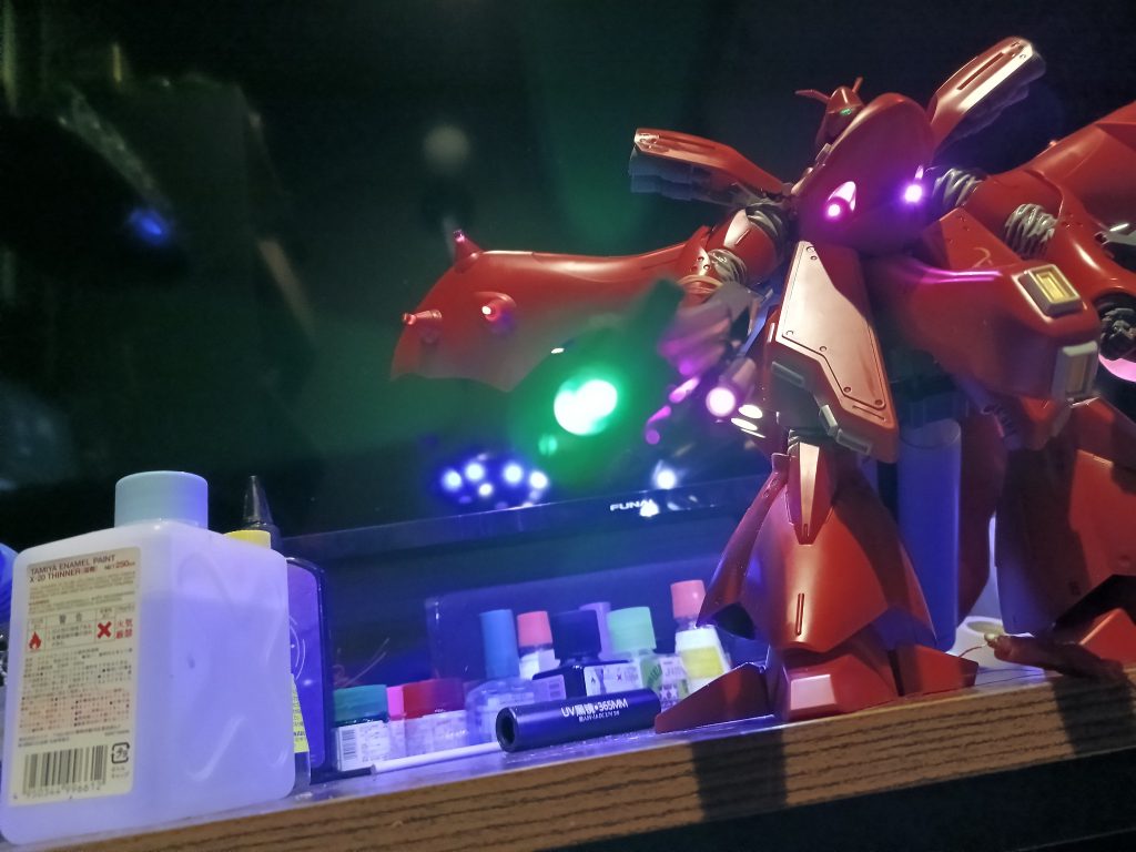 ビームライフルはグリーン、スコープはピンクで👍