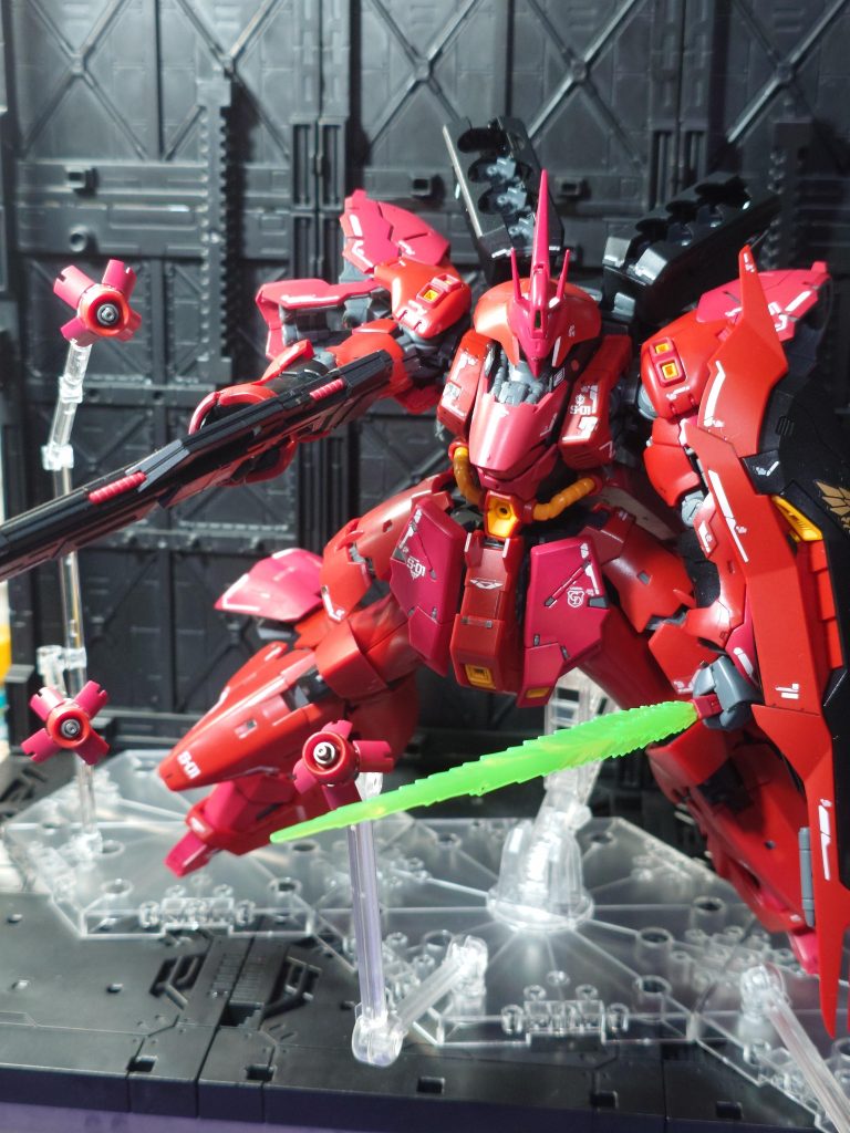 ファンネル細かい部分まで作り込みがスゴイです！ファンネルは水星の魔女のビット展開セットがあったので転用しています。