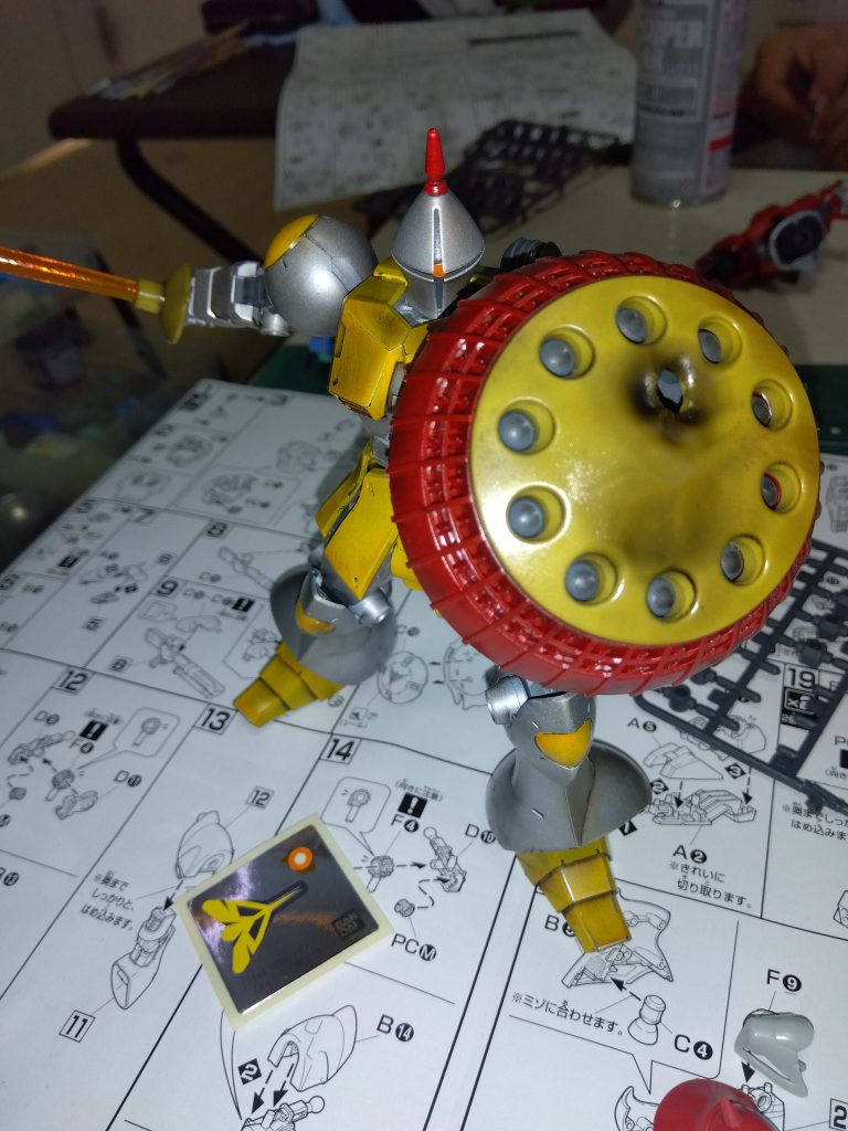 ツノの赤色は微妙だったと塗った後に後悔💧