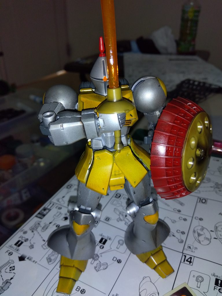 サーベルエフェクトとモノアイシールをクリアオレンジで塗ったのはお気に入り✨