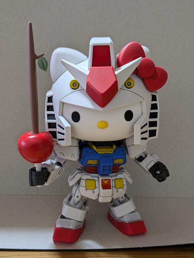 ビームサーベルは分解してリンゴと合体させてリンゴサーベルに無理やりしましたwww切断武器ではなく鈍器(?_?)