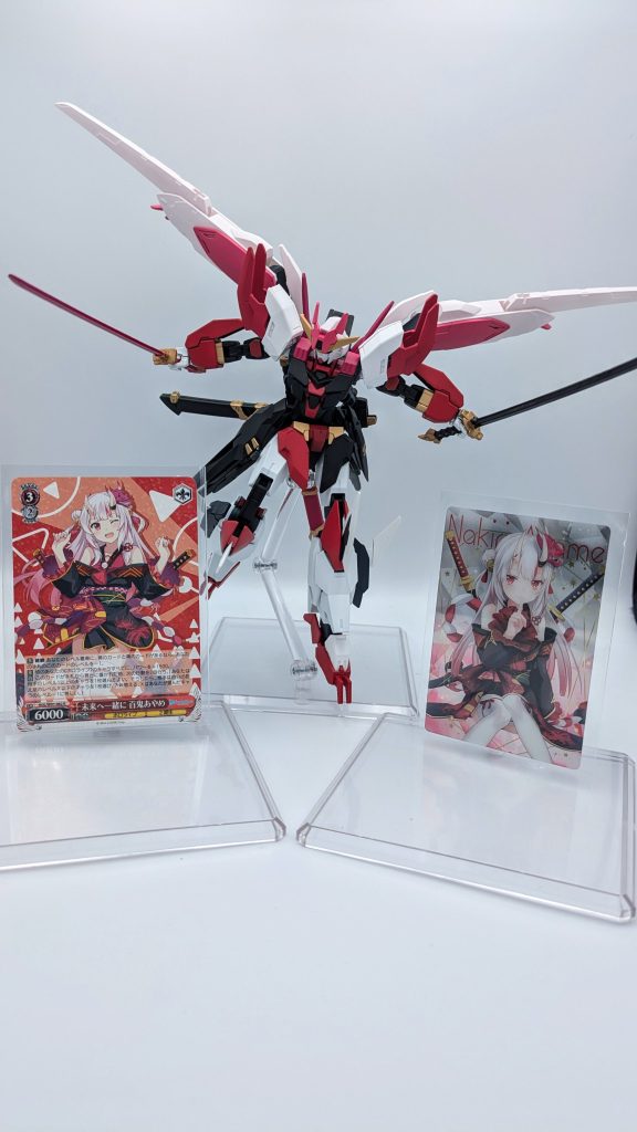 ねんどろいどを持ってないのでカード系と一緒に。ホロライブを知ったのが2年ちょっと前なので、持ってないものが結構あるんですよね…。今は目茶苦茶高くなってるので再販を待ってます…。