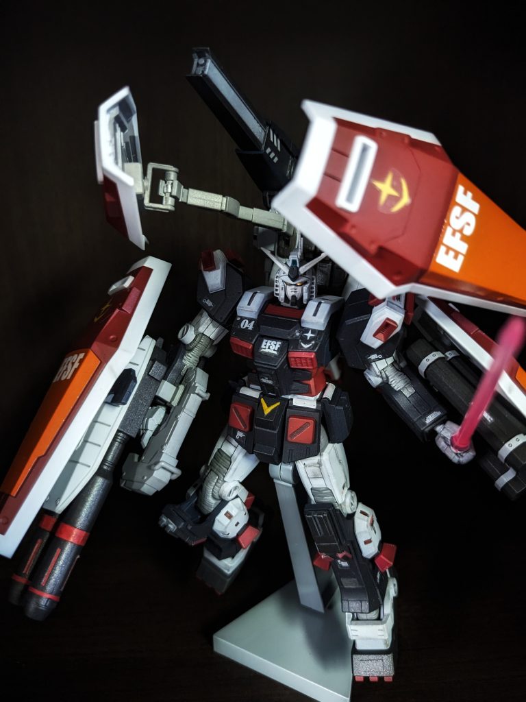 アクリル絵の具での塗装、その後シールを貼りつや消しクリアー吹きました。自分なりに上手く塗れたのではと思います。ただシールが気になりますねー一部は塗装ではなく、テープなどを利用しています。