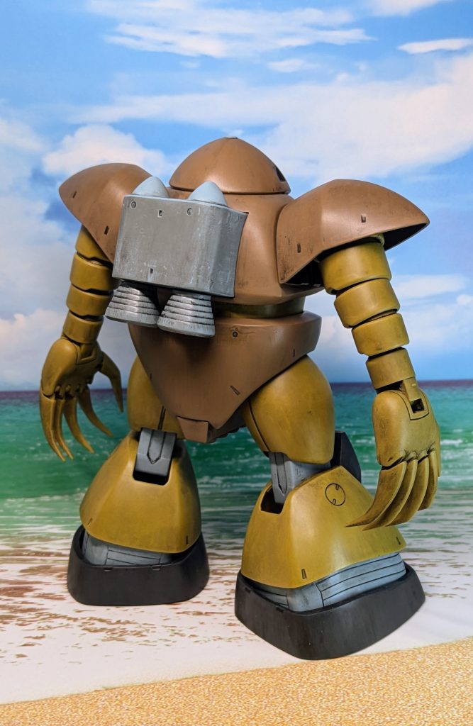 バックパックのウェザリング放置時間長すぎて…失敗して汚いウェザリング(ご飯ライスみたいなことに言ってる?!)になってしまいました