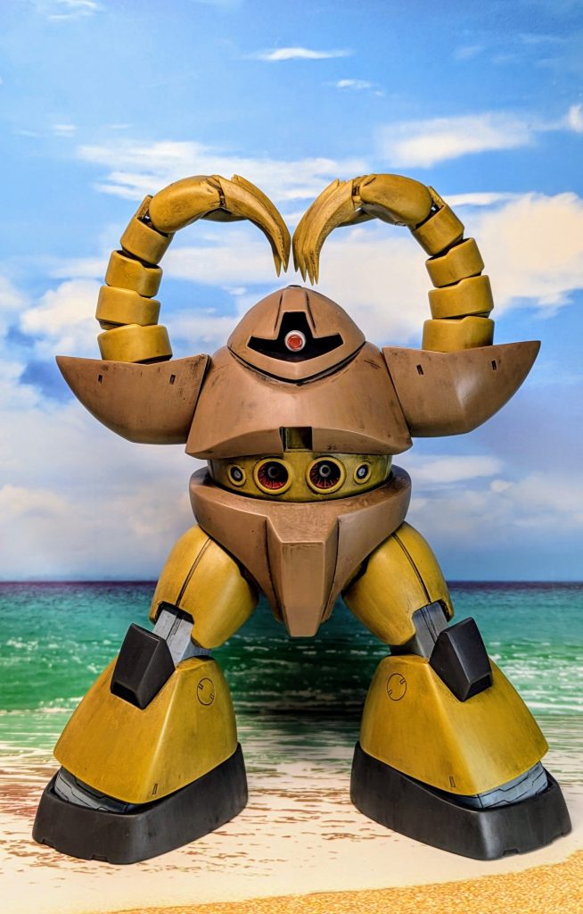 筆塗りのムラをごまかすのにツヤ消ししてます。ちょっとイメージより明るく仕上がってしまったので、フィルタリングのつもりで浅くウェザリングしました。