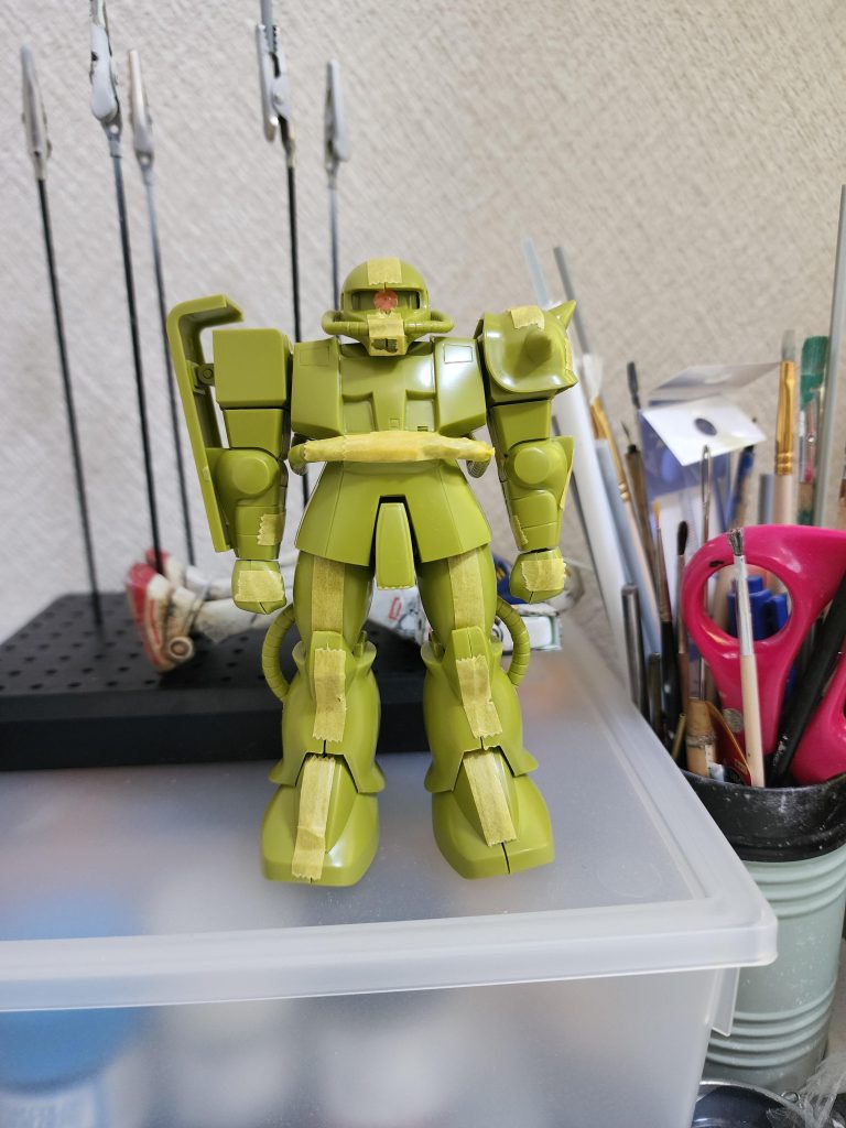 仮組みの状態MSVならサクッと作れると思ったんだけどなぁ…