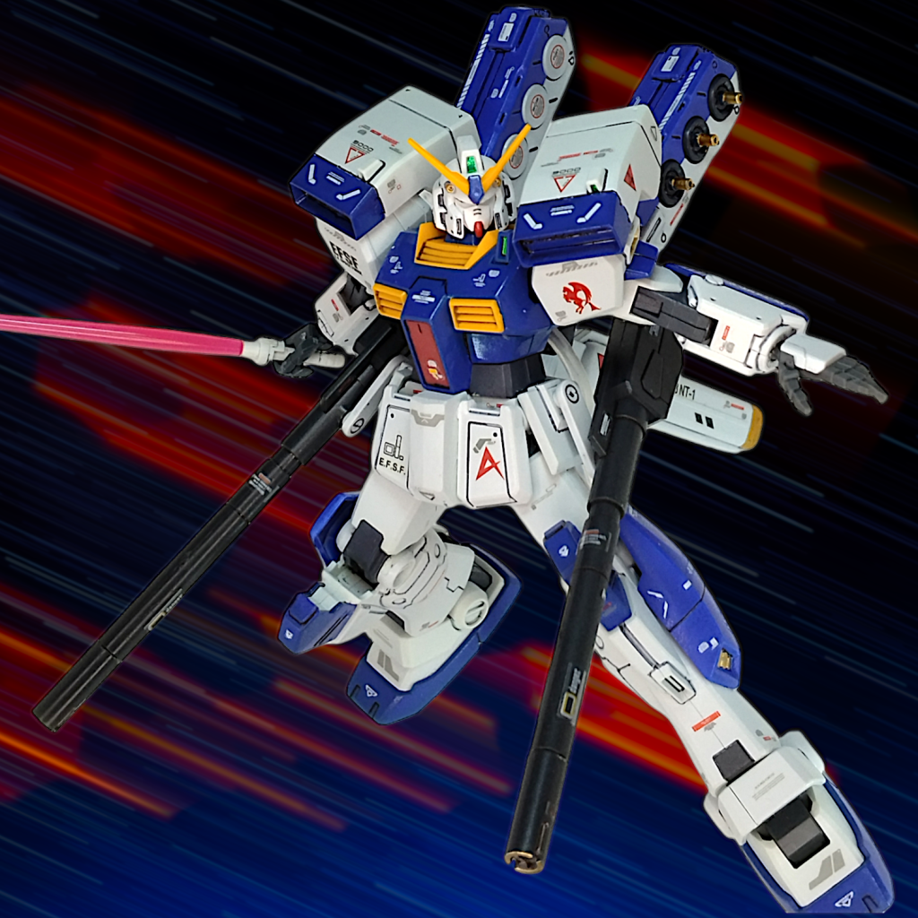 でもやっぱりフル装備のボリューム感が大好きです(gundam-kao3)