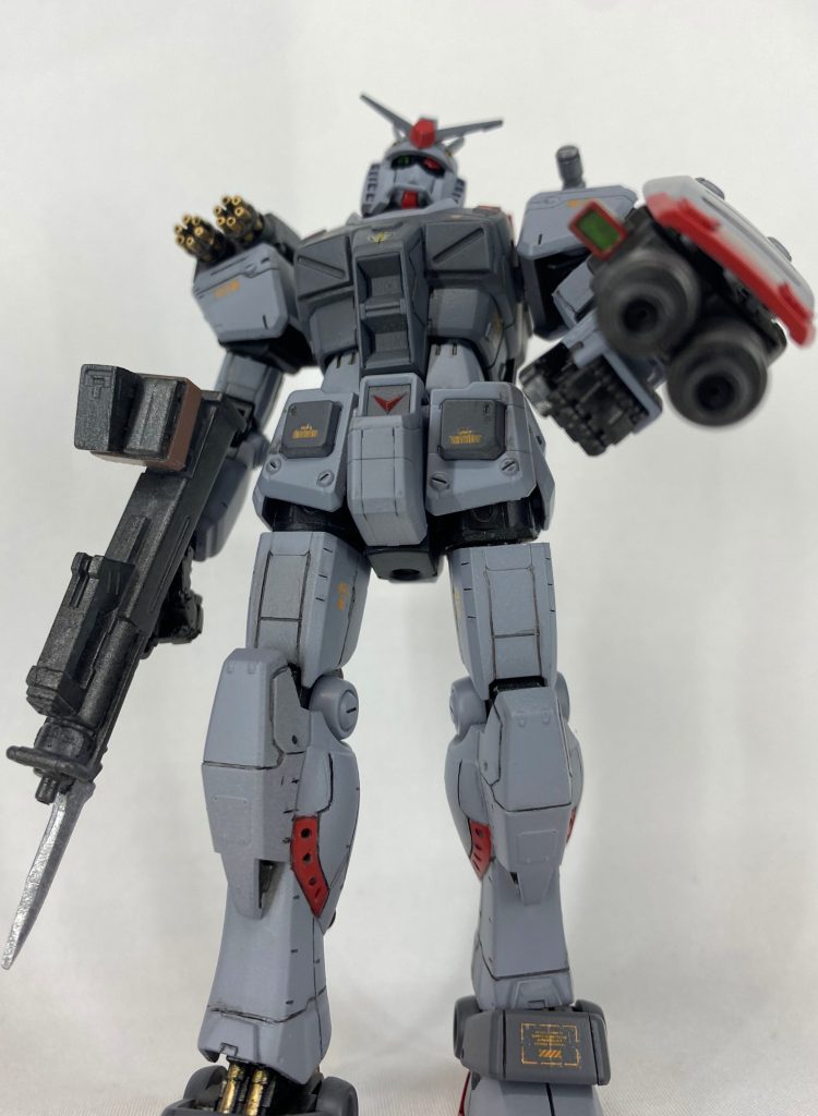 皆さん『復讐のレクイエム』観ましたか!?私は1話だけ観ました!新ガンダム『EX』怖かっこいい!本機は、そんなEXのプラモを予約できなかったMame-Ruriの私怨から生まれた、ジオン絶対こ◯すマンガンダムRO【Retaliation One = 報復者】です。※英文法的に正しいかはわかりません!雰囲気大事!