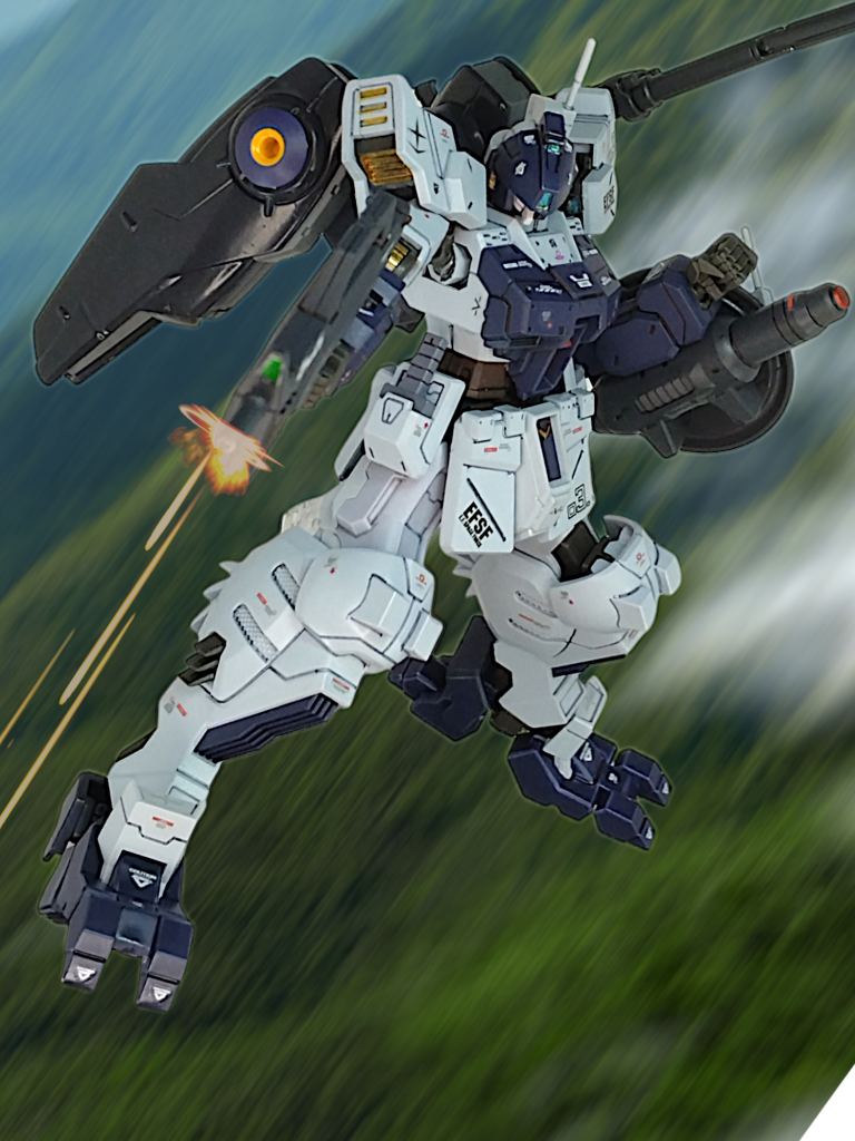 アスモデウスの武装っていいですね、特にライフルは好みのデザインでいろいろな作品に使えそうです(gundam-kao3)