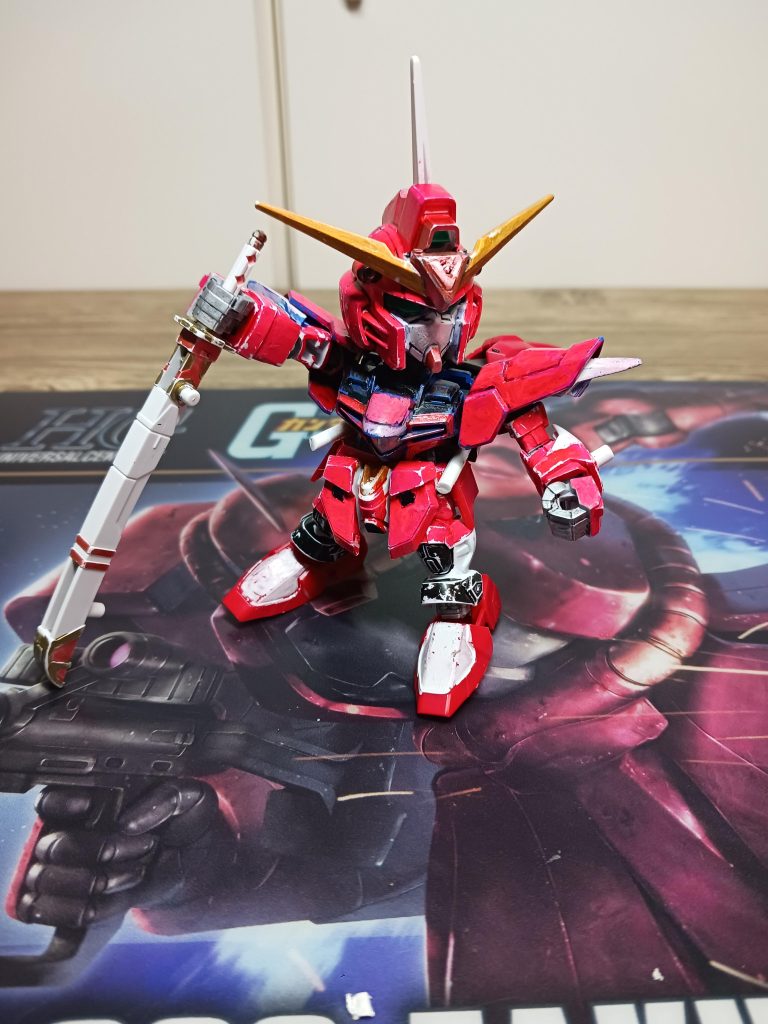 それを改修した3.5形態。アストレイのガーベラストレートを改修した、ガーベラストレートメイスを装備した姿。そのほかの変更はなし。